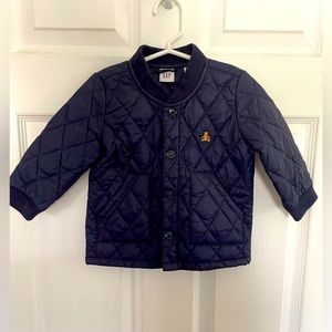 BabyGAP navy quilted barn jacket